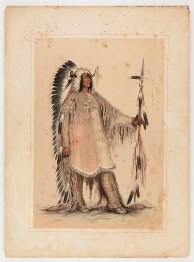 マンダンの酋長マ・ト・パ 作： George Catlin