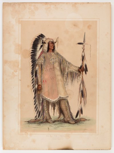 マンダンの酋長マ・ト・パ 作： George Catlin
