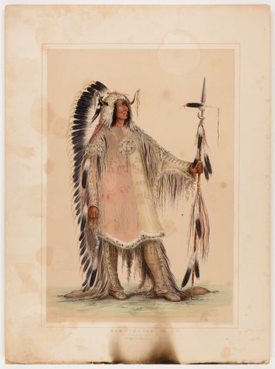 マンダンの酋長マ・ト・パ 作： George Catlin