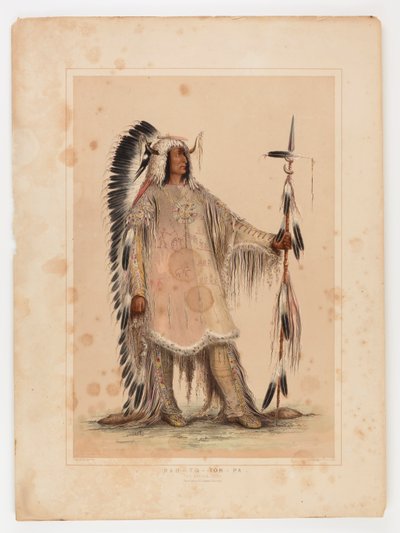 マンダンの酋長マ・ト・パ 作： George Catlin