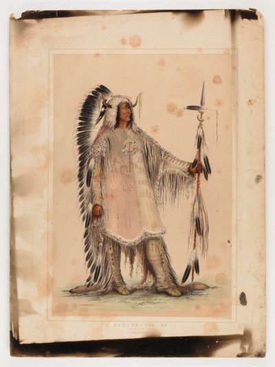 マンダンの酋長マ・ト・パ 作： George Catlin