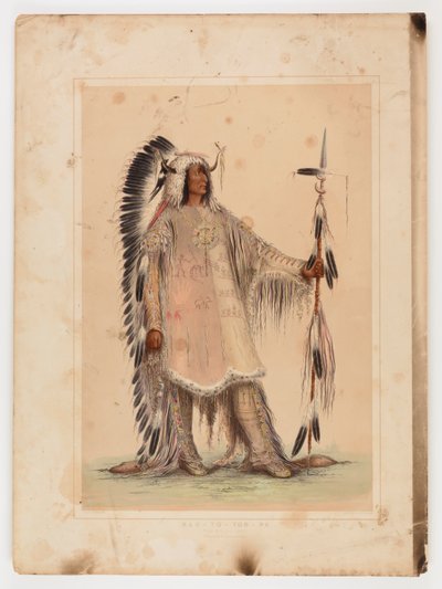 マンダンの酋長マ・ト・パ 作： George Catlin