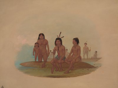 マラワインディアン、18541869。 作： George Catlin