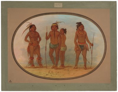 ボトクド族のメンバー 作： George Catlin