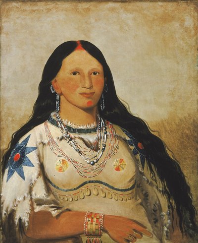 ウエ・メ・イ・サン・テ・カ、ミンク、美少女 作： George Catlin