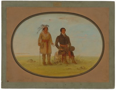 モヒガン酋長と宣教師 作： George Catlin