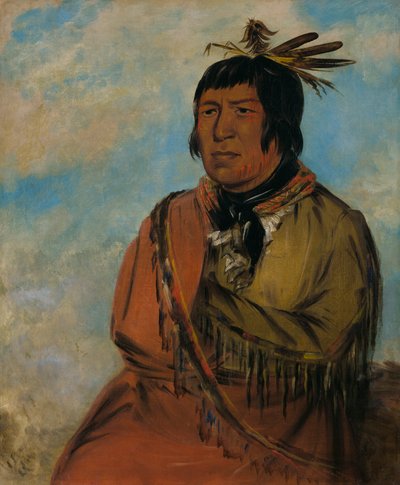 Na-pów-sa、夜に旅する熊、酋長、1830年。 作： George Catlin