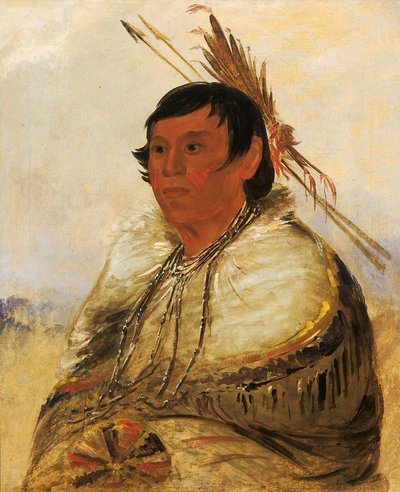 Ni-a-co-mo、勇敢な足で固定、1830. 作： George Catlin