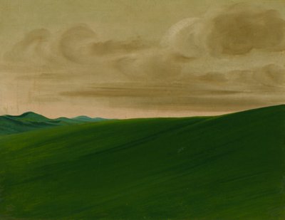 ニシュナボッタナ ブラフス、アッパー ミズーリ州、1832 年。 作： George Catlin