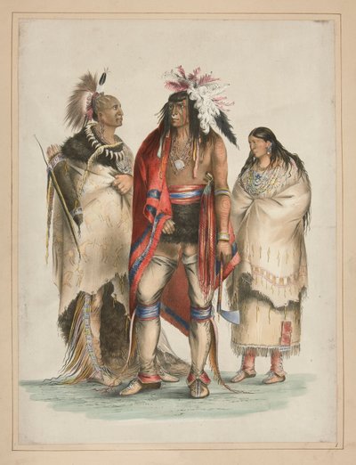北米インディアン、pl。 北米インディアン ポートフォリオの 1 人 作： George Catlin