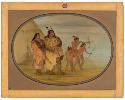 オジベウェイ インディアンズ 作： George Catlin
