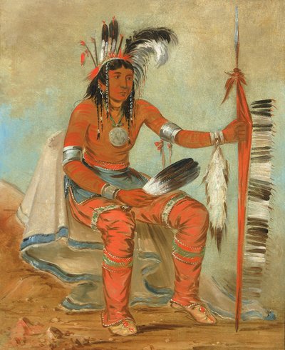 オンダイグ、カラス、ダンディ、1836. 作： George Catlin