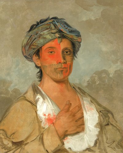 パ・テ・コオ・ソー、ストレートマン、半文明人 作： George Catlin