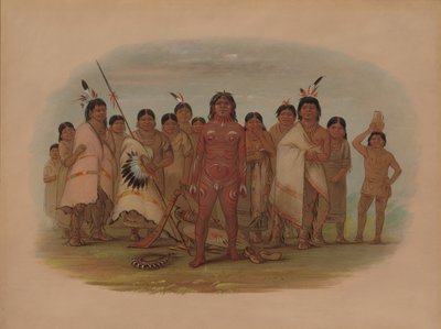 Paint Me - アパッチ、18551869。 作： George Catlin