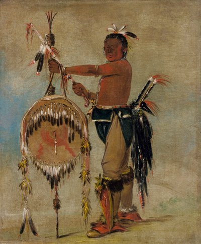 パシュ・イー・パ・ホー、小さな刺す酋長、由緒あるサウクの酋長 作： George Catlin
