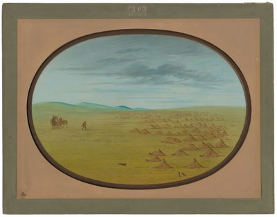 プレーリー ドッグ ビレッジ 作： George Catlin