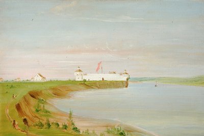 ロックアイランド、アメリカ駐屯地 作： George Catlin