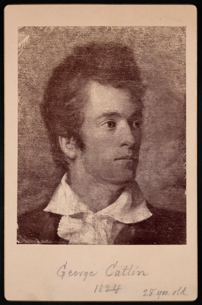ジョージ・カトリンの自画像 1796～1872 年、1824 年。 作： George Catlin