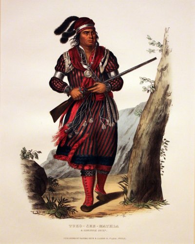 セミノール族長トゥコ＝シー＝マスラ 作： George Catlin