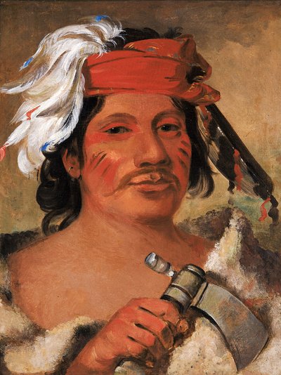 セネカ・スティール、偉大な自由人、1831年。 作： George Catlin