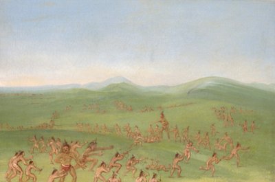 シャムファイト、マンダン・ボーイズ 作： George Catlin