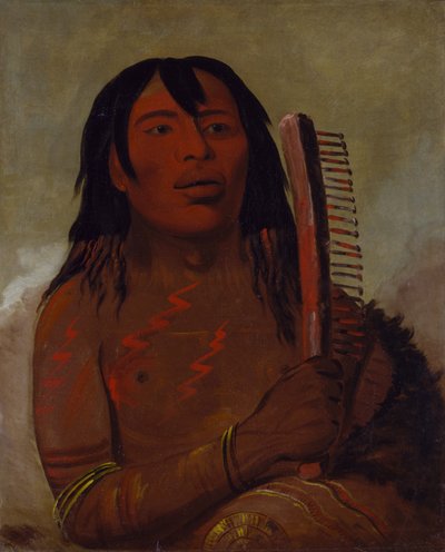 Tcha-dés-sa-ko-máh-pee、クマの子、1832 年。 作： George Catlin
