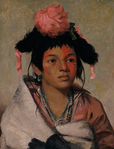 チャ・カウク・オ・コ・マウ、大酋長、少年 作： George Catlin
