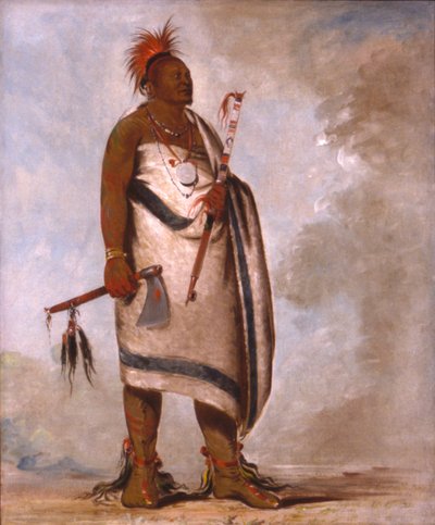 チョン-タス-サーブ-ビー、ブラック・ドッグ、セカンド・チーフ 作： George Catlin