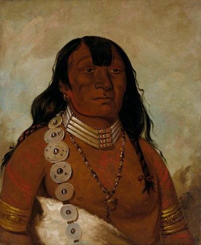 テー・トート・サー（トーハウゼン、リトル・ブラフとして知られる）、初代酋長 作： George Catlin
