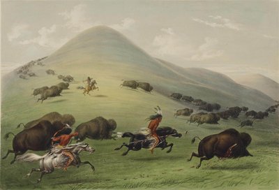 バッファローハント 作： George Catlin