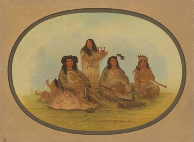 スー族の酋長と数人のインディアン、18611869。 作： George Catlin