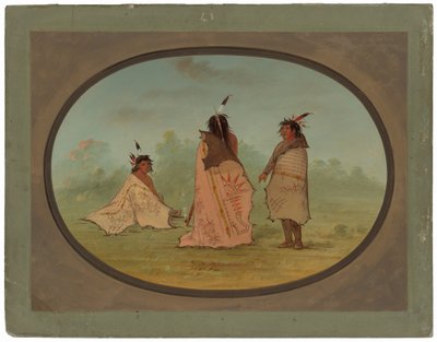 3 人の黒足の男 作： George Catlin