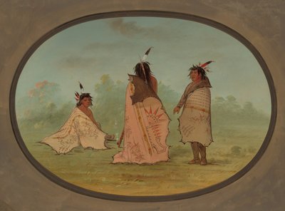 3 人の黒人男性、18551869。 作： George Catlin