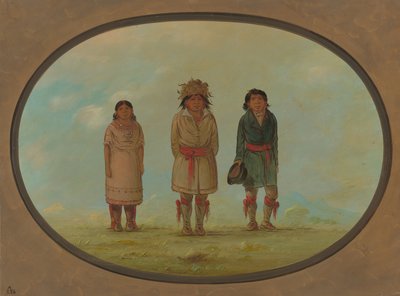 スリー クリーク インディアン、18611869。 作： George Catlin