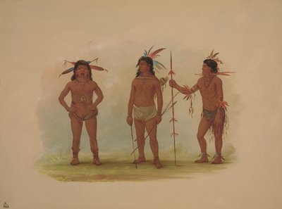 スリー オマグア メン、18541869。 作： George Catlin