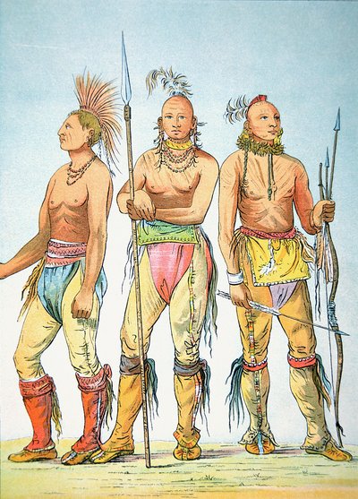 スリーオーセージブレーブス 作： George Catlin