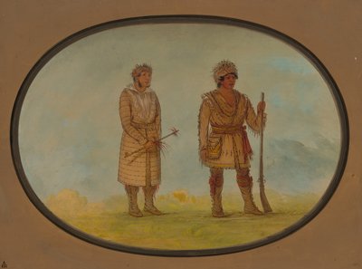 2 人のチェロキー チーフ、18611869。 作： George Catlin