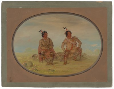 2 つのチョクトー インディアン 作： George Catlin