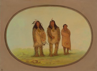 2 人のネズパース戦士と 1 人の少年、18551869。 作： George Catlin