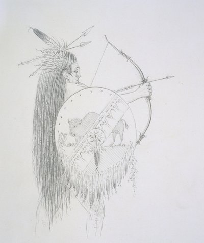 Un-ka-ka Ha-hon-she-kaw（長い指の爪）1852 作： George Catlin