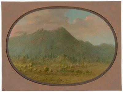 クリスタル マウンテンの眺め 作： George Catlin