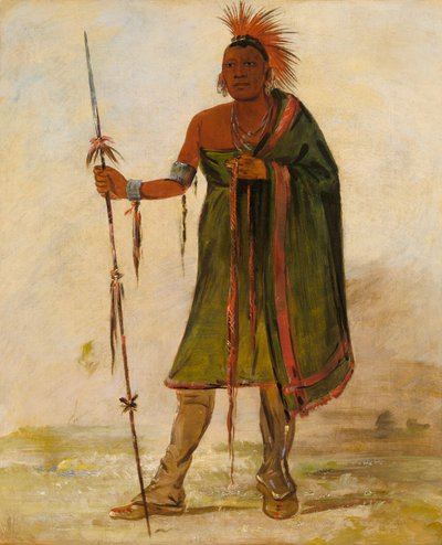 ウォッシュ-イム-ペ-シー、狂人、優れた戦士 作： George Catlin