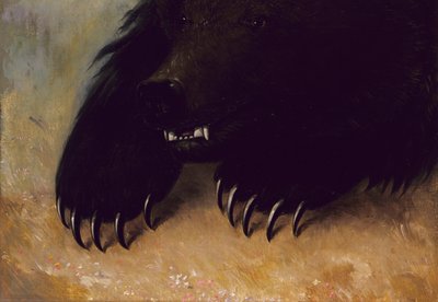 ハイイログマの武器と人相、1846-1848。 作： George Catlin