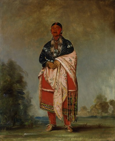 キー・オクの妻 作： George Catlin