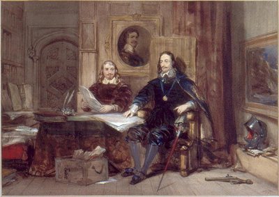 チャールズ1世とその秘書 作： George Cattermole
