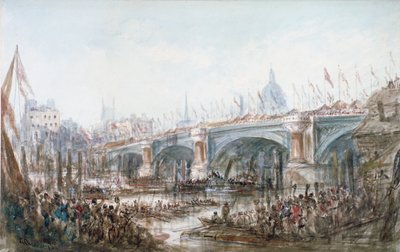 ブラックフライアーズ橋の開通、ロンドン、1869 年 作： George Chambers