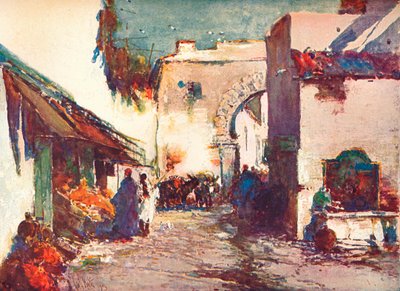 タンジールのストリートAシーン、c1903 1903-1904 作： George Charles Haite