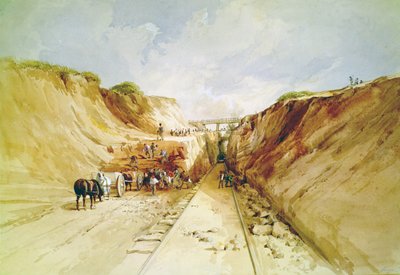 鉄道路線の建設」 作： George Childes