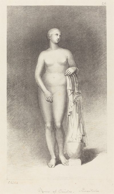 クニドスのヴィーナス、プラクシテレス画 作： George Childs after John Flaxman