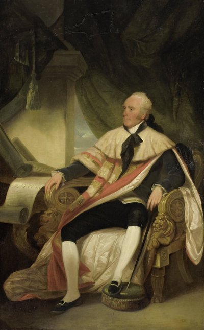 ギルバート・エリオット、初代ミント伯爵 (1751 年 - 1814 年)、英領インド総督、オランダ領東インド総督 (1812 年 - 1814 年) 作： George Chinnery